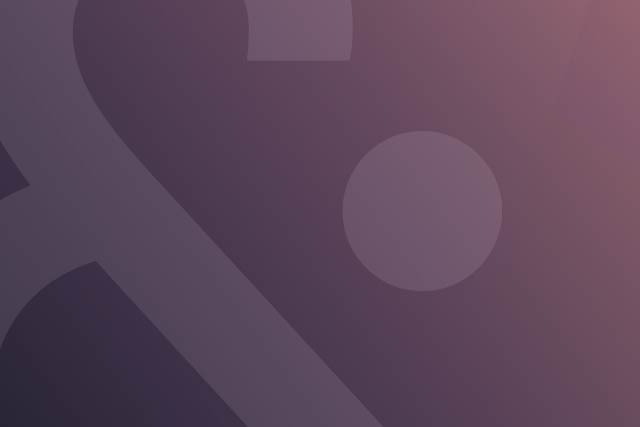 &Partners brand graphic with a large ampersand on a purple background